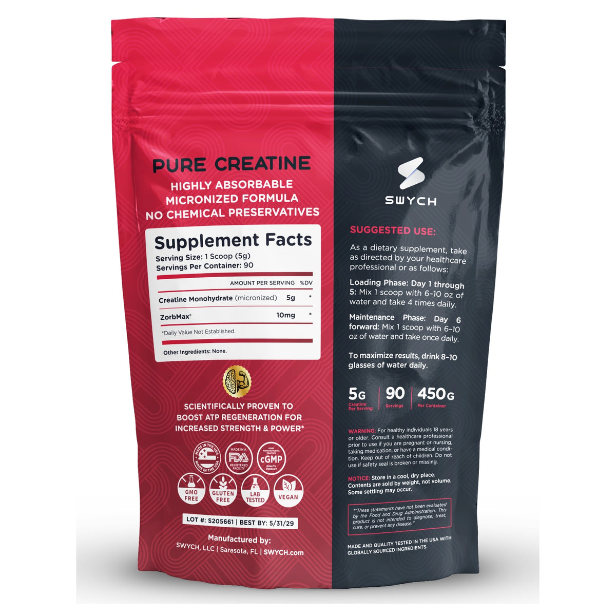 Pure Creatine – Unflavored