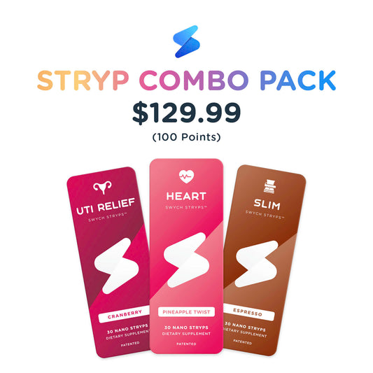 STRYP Combo Pack - Cranberry Urinary Support, Heart, Slim
