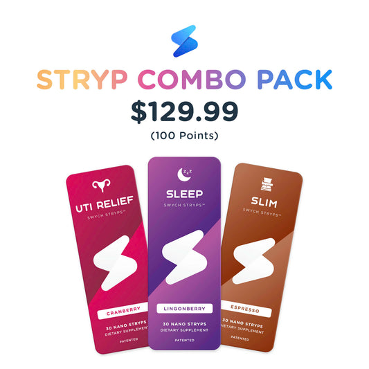STRYP Combo Pack - Cranberry Urinary Support, Sleep, Slim